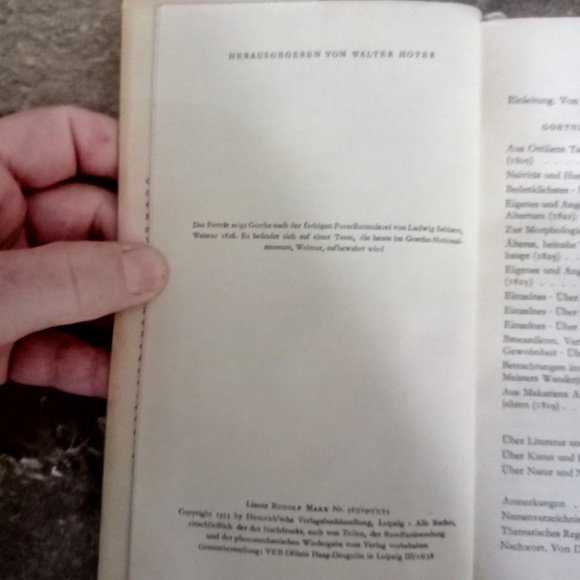 Vintage Maximen und Reflexion Goethe Book (Maximand Reflections) 1953 - Picture 6 of 6